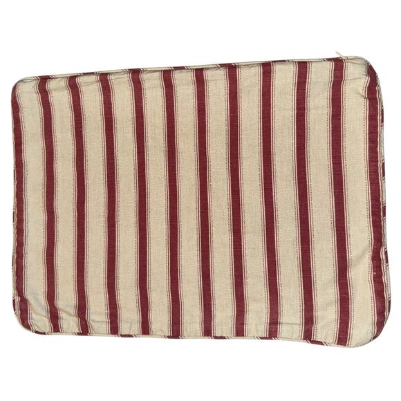 Pottery Barn Pillow Sham 12x16 Floral Cottage Strip Linen Cotton Blend Victorian - Picture 3 of 5